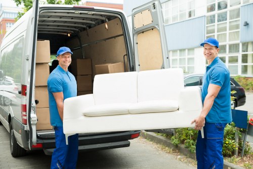 Removal van service for a move in Belsize Park residential streets