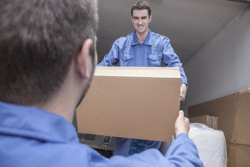 Professional removal van loading for flats and homes in Belsize Park