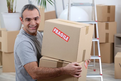 Local packing service materials prepared for a Belsize Park property