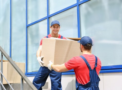 Removal team planning a house move in Belsize Park