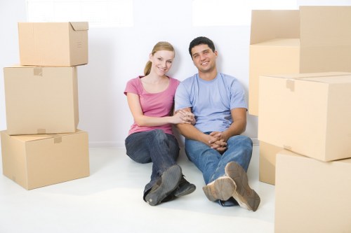 Local house removals service vehicle near Belsize Park homes