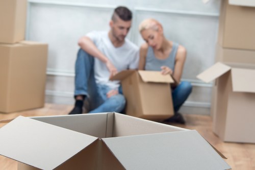 Careful handling of furniture in a Belsize Park flat move