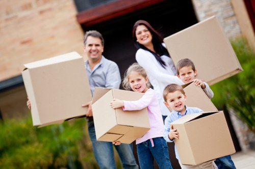 Local man and van handling boxes and furniture near Belsize Park